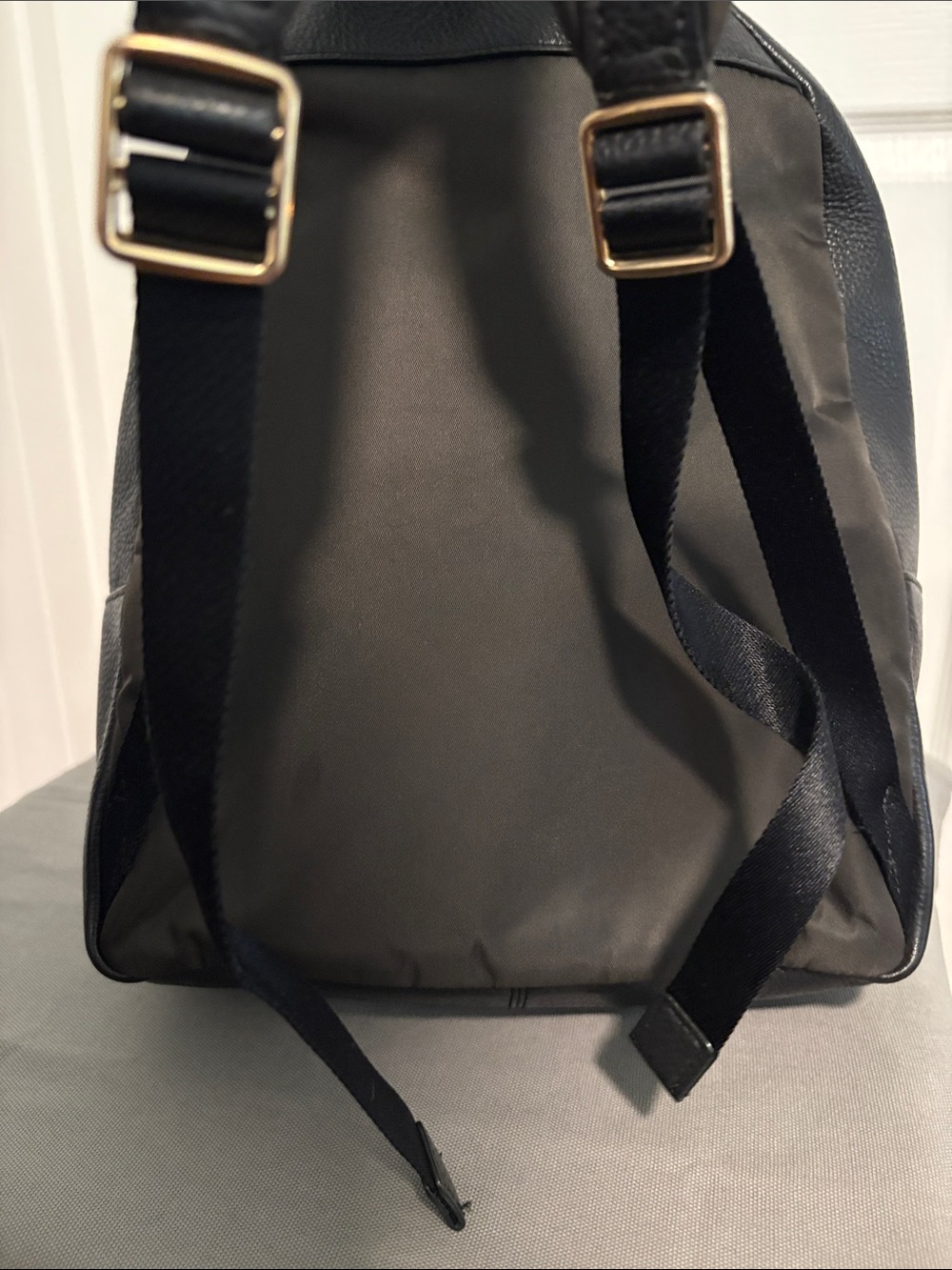 COACH Black Pebbled Leather Medium Sz Backpack - Picture 7 of 10